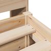 vidaXL Estructura de cama sin colch&oacute;n madera maciza de pino 180x200 cm
