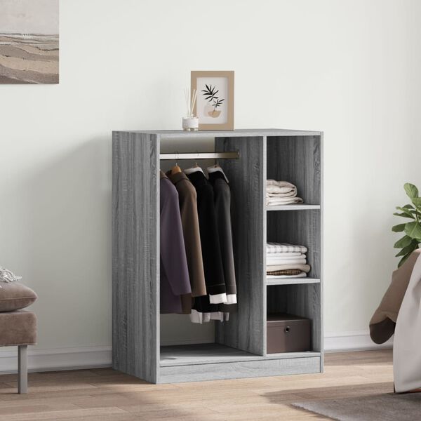 vidaXL Armario de madera de ingenier&iacute;a gris Sonoma 77x48x102 cm