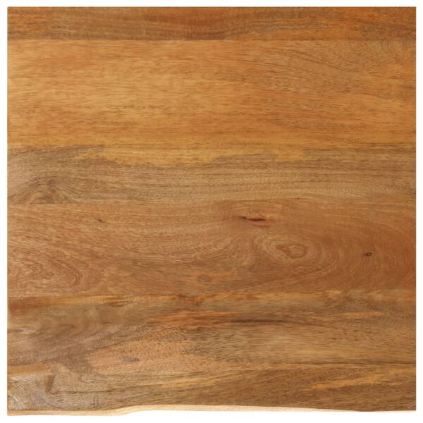 vidaXL Tablero de mesa borde natural madera maciza mango 80x80x2,5 cm
