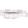 vidaXL Estructura de cama de madera maciza marr&oacute;n miel 150x200 cm