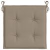 vidaXL Cojines de silla de jard&iacute;n 6 uds tela Oxford taup&eacute; 40x40x4 cm