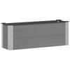 vidaXL Arriate elevado Gris 100 x 30 36 cm WPC y Aluminio