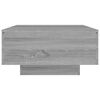 vidaXL Mesa de centro madera contrachapada gris Sonoma 90x60x31 cm