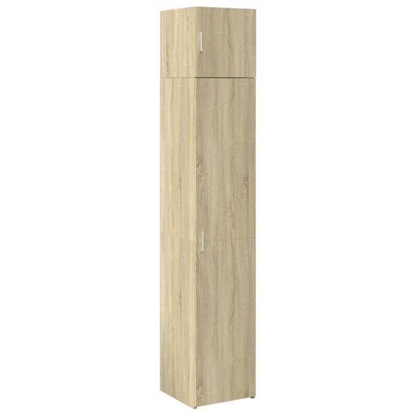 vidaXL Armario estrecho madera ingenier&iacute;a roble Sonoma 40x42,5x225 cm