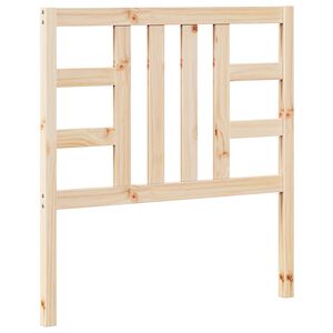 vidaXL Cabecero de cama madera maciza de pino 96x4x100 cm