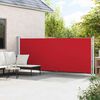 vidaXL Toldo lateral retr&aacute;ctil para patio rojo 600x160 cm