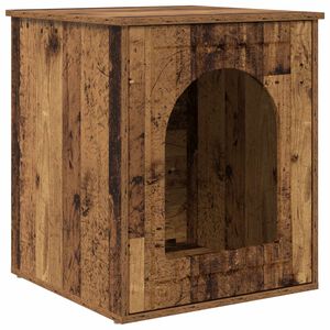 vidaXL Casa para Gatos Madera vieja 53 x 52 x 62 cm