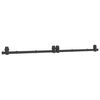 vidaXL Kit de herrajes para puertas correderas acero negro 200 cm