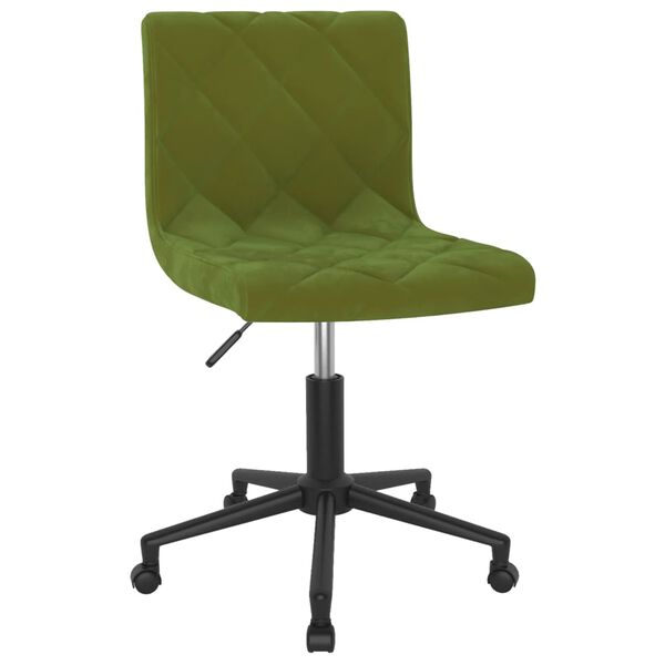 vidaXL Sillas de comedor giratorias 4 unidades terciopelo verde claro