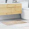 vidaXL Alfombrilla de baño antideslizante Crema 60 x 90 cm PP