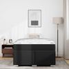 vidaXL Estructura de cama con colch&oacute;n Negro 120 x 200 cm tela