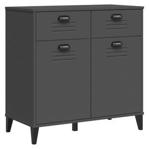 vidaXL Aparador VIKEN madera de ingenier&iacute;a gris antracita 80x40x80 cm