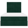vidaXL Estructura de cama otomana colchones terciopelo verde oscuro