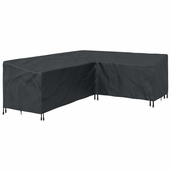 vidaXL Funda para muebles Negro 260 x 210 x 80 cm Tela Oxford 210D