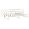 vidaXL Sof&aacute; cama extra&iacute;ble sin colch&oacute;n blanco 2x(90x200) cm