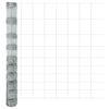 vidaXL Valla de campo Plateado 25 x 1.2 m Acero galvanizado