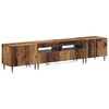 vidaXL Conjunto de 3 Muebles para TV con LED Madera envejecida