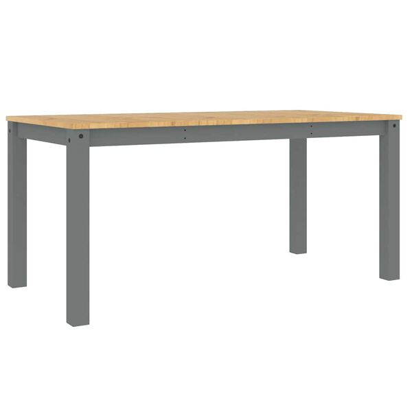 vidaXL Juego de comedor Panama 4 pzas madera maciza de pino gris