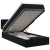vidaXL Cama otomana con colch&oacute;n Negro 100 x 200 cm Terciopelo