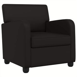 vidaXL Sill&oacute;n Negro Cuero sint&eacute;tico