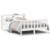 vidaXL Estructura de cama sin colchón madera de pino blanco 135x190 cm
