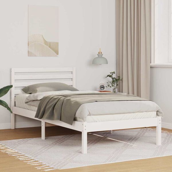 vidaXL Estructura de cama 90 x 190 cm Madera de pino macizo
