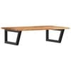 vidaXL Estante de lavabo de pared acero y madera maciza de acacia
