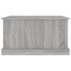 vidaXL Baúl almacenaje madera contrachapada gris sonoma 70x40x38 cm