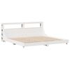 vidaXL Cama sin colch&oacute;n madera maciza de pino blanca 180x200 cm