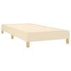 vidaXL Cama box spring con colch&oacute;n tela color crema 80x200 cm