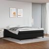 vidaXL Cama box spring con colch&oacute;n cuero sint&eacute;tico negro 180x200 cm