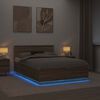 vidaXL Estructura de cama con cabecera Roble Sonoma 150 x 200 cm