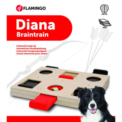 FLAMINGO Juguete de entrenamiento cerebral Diana madera 26x29,5 cm