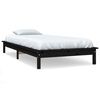vidaXL Estructura de cama madera maciza de pino negra 100x200 cm