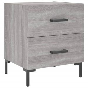 vidaXL Mesita de noche madera de ingenier&iacute;a gris Sonoma 40x35x47,5 cm