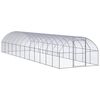 vidaXL Gallinero de exterior de acero galvanizado 3x12x2 m