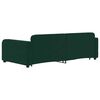vidaXL Sof&aacute; cama nido con cajones terciopelo verde oscuro 100x200 cm