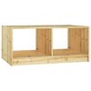 vidaXL Mesa de centro de madera maciza de abeto 75x50x33,5 cm