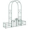 vidaXL Arco de jard&iacute;n Verde 203 x 50 x 218 cm Acero