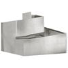 vidaXL Macetero de Jard&iacute;n Plateado 60 x 60 x 50 cm Acero Galvanizado