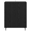 vidaXL Aparador Roble Negro 69,5 x 34 x 90 cm Madera de ingenier&iacute;a