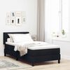 vidaXL Cama tipo Box Spring con colch&oacute;n Negro 200 x 100 cm Poli&eacute;ster