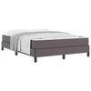 vidaXL Estructura de cama con colch&oacute;n Gris 140 x 200 cm tela