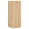 vidaXL Aparador de madera contrachapada roble Sonoma 34,5x34x180 cm