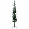 vidaXL Medio &aacute;rbol de Navidad artificial con soporte verde 120 cm