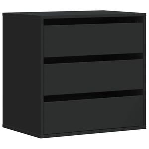 vidaXL Cajonera de esquina madera de ingenier&iacute;a negra 60x41x58 cm