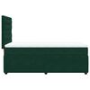 vidaXL Cama box spring con colch&oacute;n terciopelo verde oscuro 90x200 cm