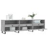 vidaXL Mueble de TV madera contrachapada gris hormig&oacute;n 150x30x44,5 cm