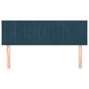 vidaXL Cabeceros 2 unidades terciopelo azul oscuro 72x5x78/88 cm