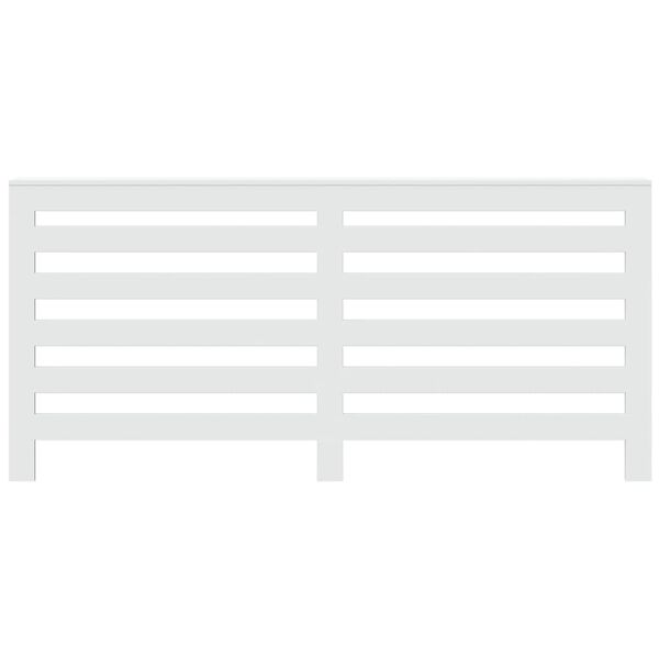 vidaXL Cubierta de radiador madera de ingenier&iacute;a blanco 175x20x82 cm